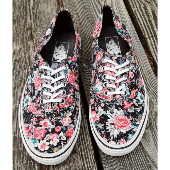 【VANS】BLOB FLORAL AUTHENTIC (PINK) R6602 Vans Old Skool Flower Skate - Little Kid - Pink / True White